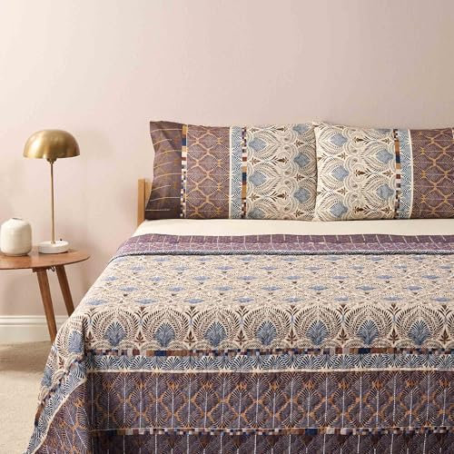 Bassetti Nairobi Tagesdecke aus 100% Baumwolle in der Farbe Caffe M1, Maße: 265x255 cm - 9332279