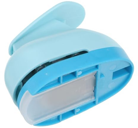 Operitacx Perforadora de Papel para Niños Azul de Abs, Herramienta Fuerte para Manualidades y Proyectos Diy, Adecuado para Scrapbooking y Tarjetas Creativas