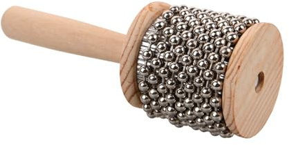 ERINGOGO Cabasa De Madera Pequeña Para Principiantes Instrumento De Percusión Cabasa Portátil Mango Cómodo