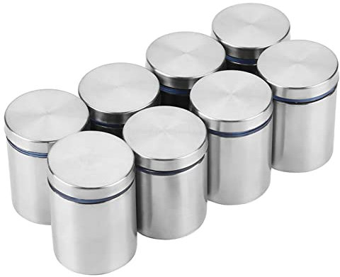 Keenso Boltio of Stainless Steel Glass support: Advertising Fixing Pin Resistant to Glass Oxide - 8pcs M38*50 Mm - Ideal for the Sign of the Store Sign