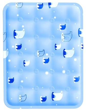 Kühlmatte für Hunde, wasserdichte Hundematte, schnelle Kühlung im heißen Sommer, weiches, PVC-Verbundstoff, Sommerbett, Kühlmatte, großes Kissen, Welpenbett, waschbar, rutschfest, Haustierzubehör