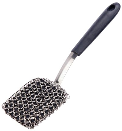 Brosse De Nettoyage De Barbecue, Casserole en Fonte en Fonte, Gratte- en Acier Inoxydable Et en Silicone, 7x24 Cm, Lave-Vaisselle pour Le Nettoyage des Ustensiles De Cuisine
