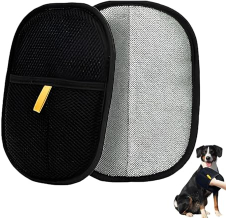 EVTHUR 2 Stück Pet Hair Remover Katzenhandschuh, Fellmagnet, Fellhandschuhe Fingerlos Katze Fell Magnet Handschuh, für Waschen Enthaaren, Reinigung von Teppichen Sofas