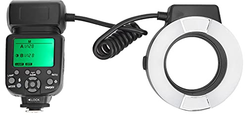 CHICIRIS Macro -ttl Luce Flash Ad Anello con Rapporto Flash Regolabile per le Torce della Fotocamera Focus per Fotografi Professionisti