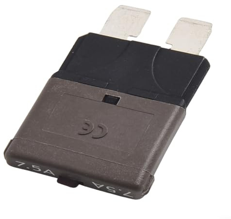 Fusible disjoncteur à lame réinitialisable 12 V 24 V 5-30 A réinitialisation manuelle automatique type ATC thermique pour automobile, bateau, camping-car, protection contre les surcharges (7,5 A)