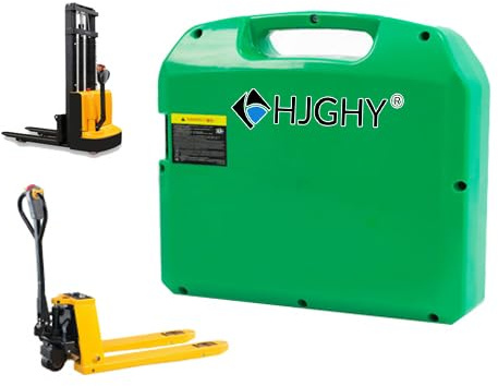 HJGHY 48v 20ah, Batteria per Carrello elevatore Elettrico 24V 20Ah 30Ah 40Ah 60Ah Batteria per transpallet Elettrico 48V 20Ah 30Ah Pacco batterie al Litio con Maniglia