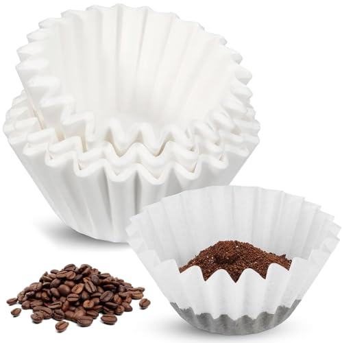 200 filtri da caffè 80/200 mm, bianchi, sacchetti filtranti per macchina da caffè, compatibili con Beem, Philips, Cuisinart, Gastroback, carta filtrante usa e getta per caffè aromatico