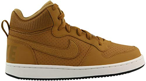 Nike Court Borough Mid (GS) - Scarpe da Fitness Uomo, Multicolore (Wheat/Wheat/Summit White/Black 701), 38.5 EU
