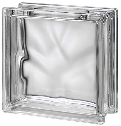 SEVES GLASSBLOCK Clear Wave Craft Glass Block (Transparent, Pack of 5)(Crafting Block)