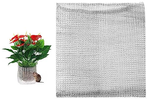 Wurzelschutz aus Edelstahl, Wurzelschutzkörbe für Wühlmaus, Drahtgitter Wühlmausgitter Metallnetzbeutel Blumen Nagetiersichere Drahtkörbe für Pflanzen, Beeren, Gemüse, Wurzelschutz (1PC 35*35cm)