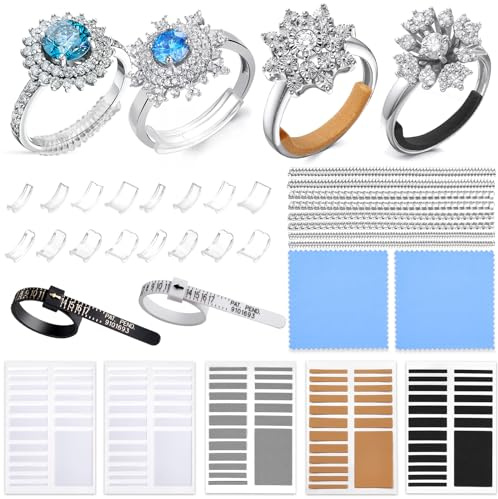 Anpro 118 PCS Invisible Ring Adjuster for Loose Rings Fit Any Rings