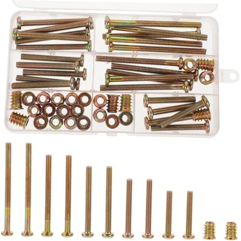 CHILDWEET Nüsse 1 Satz Möbelschrauben Gewindeeinsätze für Holz Satz Gewindeeinsatzmuttern verpackt Einschraubmuttern