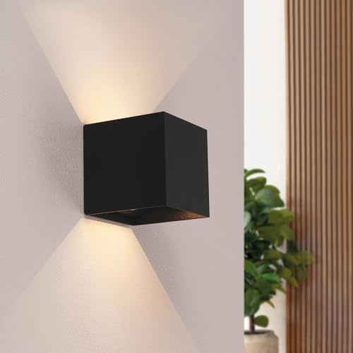Ledvion - Lampada da Parete LED Ricaricabile USB con Sensore di Movimento, Nera, Senza Fili, Luce Calda 2700K, 170 Lumen, Batteria 4400mAh, IP44, Applique LED da Parete per Interni