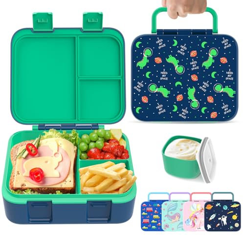 hombrima Kids Lunch Box, Bento Boxes Food Storage Container with Multi-Compartments for Boys Girls Children Toddler Adult Work School