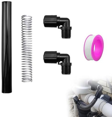 Clorinatore per piscina, compatibile con Pentair per Rainbow, alimentatore automatico Clorinatore 320 e 322, 2 connettori per tubi, 1 tubo di alimentazione, 1 molla di supporto per tubi