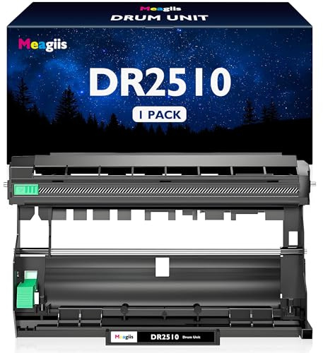 Meagiis DR2510 DR-2510 Drum Unit Compatible for Brother DR2510 DR-2510 Drum Unit for HL-L2400DW HL-L2400DWE HL-L2445DW HL-L2447DW DCP-L2620DW DCP-L2627DW DCP-L2627DWXL DCP-L2627DWE DCP-L2660DW(1 PACK)