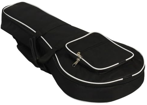 Milisten Mandolinentasche Schwarz Mit Polsterung Mandolin Aufbewahrungsbeutel Großes Fassungsvermögen Verstellbarer Schultergurt Leichte Instrumententasche Für Musiker Und Mandolinenliebhab