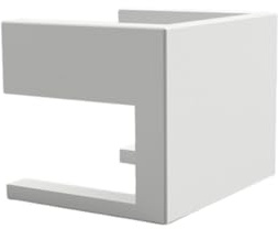 Verbindungsstück für Bücherregale, kompatibel mit IKEA Billy (Weiß, 8 Stück)