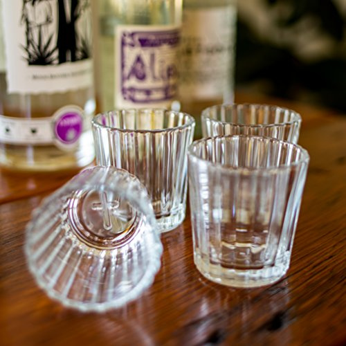PINYAS Mezcal Glasses | The Original & Traditional Glass for Mezcal or Tequila | Set of 4