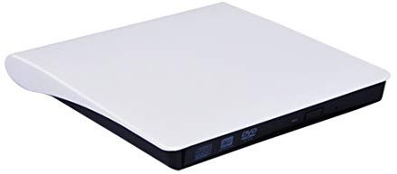 HIOD unità Ottica Esterna unità CD USB3.0 Dvd/CD +/- RW Portabilità Mobile Bruciatore Rewriter unità Ottica per Win 98 / XP / WIN7 / WIN8 / WIN10 / XP/Vista/Mac OS,White