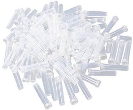 Healifty 25 stücke Wasser rohre klar blumenröhrchen fläschchen mit Kappen für Milkweed stammstecklinge blumenarrangements Wasser Florist liefert