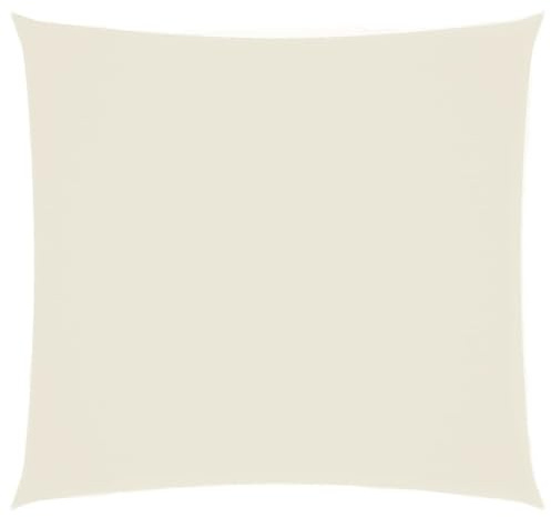 vidaXL Toldo de Vela Cuadrado Tela Oxford Color Crema 2,5x2,5 m