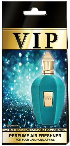 VIP - Ambientadores de lujo para coche, paquete de 3, aroma de larga duración para coche, hogar y oficina, fragancias lujosas inspiradas en las mejores casas de perfumes