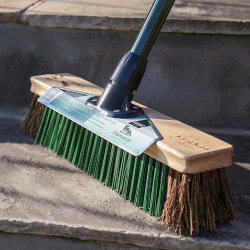 Charles Bentley Charnwood 16in Utility Broom, Natural Wood, 141x40x7cm