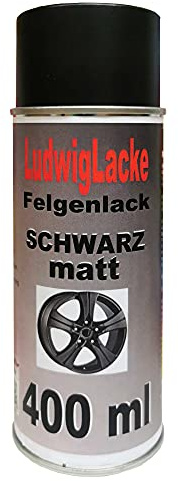 LudwigLacke Felgenlack schwarz matt Spraydose 400ml