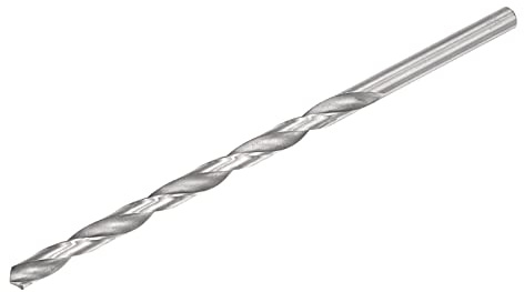 sourcing map 10.5mm Twist Drill Bits, High-Speed Steel Straight Shank Extra Long Drill Bit 250mm Length for Wood Plastic Aluminum