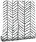 ConCus-T Geometric Wallpaper Black White Herringbone Stripes Waterproof Self Adhesive Vinyl Wall Paper for Living Room Bedroom Bathroom Kitchen 44.5 x 500cm