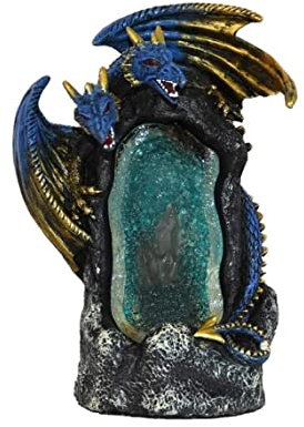 Räucherstäbchenhalter Räuchergefäß Dekor Harz LED Drachen Rückfluss Räuchergefäß Drachen Räucherstäbchenhalter Zuhause Aromatherapie Ornament Räucherschale