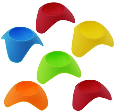 BESTonZON - Soporte de silicona para titular de huevos duros y hueveras, accesorio práctico para el almuerzo y el almuerzo