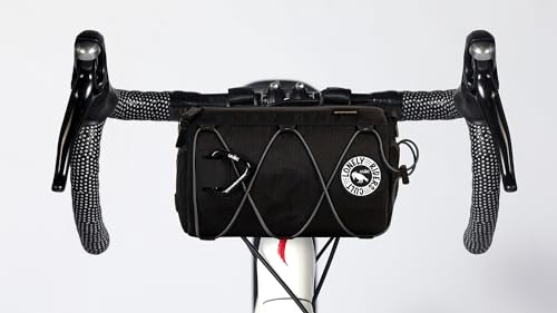 ULAC Borsa Manubrio Bici Grande con Tracolla Borsa Bicicletta Impermeabile Nylon 3,8L 24x14x14 cm Accessori MTB E-Bike Completi Cesta Porta Utensili e Telefono