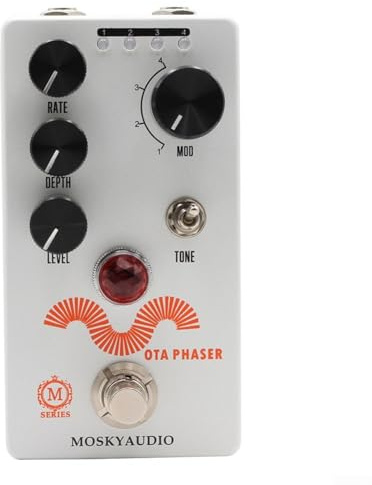 Pédale d'effet de distorsion pour guitare et basse Phaser Pédale d'effets pour guitare électrique Son et puissant