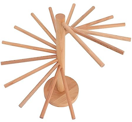 Wooden Collapsible Pasta Drying Rack Spaghetti Stand Dryer Noodle Hanger Stand for Kitchen