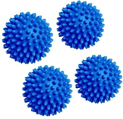 4 Pcs Blue Tumble Dryer Balls,Prevent Clothing from Getting Tangled;Reusable Soft Drying Balls for Tumble Dryer, Laundry Balls for Washing Machine, Rapid Dryer Ball, Washing Machine Balls