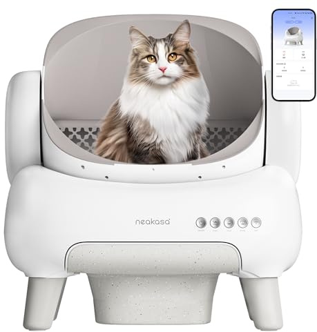 Neakasa M1 Lite Katzenklo selbstreinigend mit offenes Design, Selbstreinigende Katzentoilette mit großer Kapazität & App-Steuerung, geruchsfrei, ideal für Mehrkatzenhaushalte & Reisen