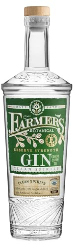 Farmer's Reserve Strength - Gin Americano, Distillato con Botaniche Selezionate, 48%, Bottiglia in Vetro da 70cl