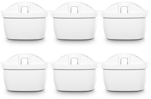 Mutital Cartuchos de filtro de agua 6 piezas de repuesto para filtro de agua Brita Maxtra + Cartuchos de filtro, Aquaphor, Cartuchos de filtro compatible con jarra Brita, Dafi (6)