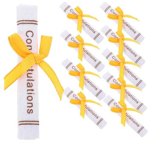 Toyvian 50pezzi Mini Modelli Di Certificato Di Laurea Non Per Decorazioni Di Festa Di Laurea e Adorni Da Scrivania
