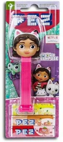 1 x PEZ Spender Gabby (Gabby's Dollhouse) inkl. 2 x Pez Bonbons 2 x 8,5 g