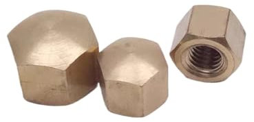 Dadi Nyloc, 5 pezzi in ottone esagonale corto basso sottile dado cieco dado cieco M4 M5 M6 M8 M10 M12 M16 M20(M10)