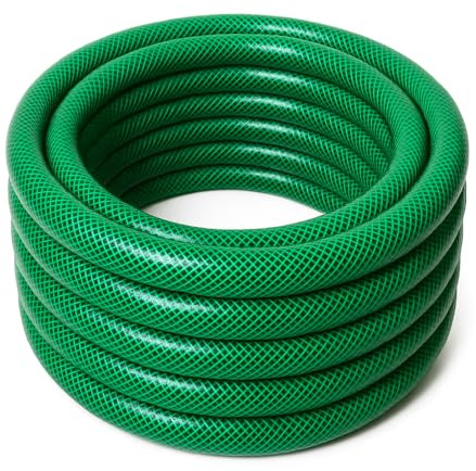 1 Zoll Gartenschlauch Ø25mm – 20m / 30m / 50m – UV-beständig, druckfest, knickstabil – Gelb oder Grün – ohne Zubehör (Grün, 30m)