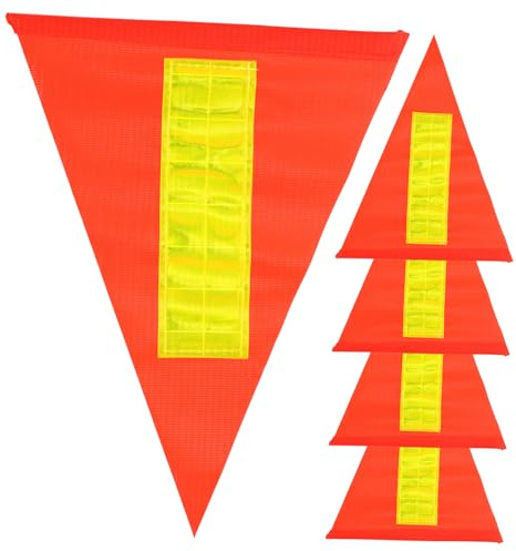WEKADRIN 5 Stück Reflektierende Fahrradflagge Teiliges Sicherheitswimpel Windfest für Stangen Radfahren Fahrradanhänger und Zubehör