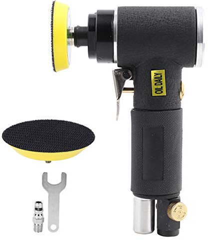 Levigatrice Orbitale Pneumatica DWE6423 - QS 2 e 3 Dischi - Regolabile e Leggera per Carrozzeria e Finitura Perfetta - Mini Smerigliatrice Portatile per Levigatura e Lucidatu