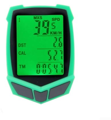 Jotekonoby Wasserdicht für Fahrradcomputer mit LCD-Hintergrundbeleuchtungsanzeige – Tachometer Kilometerzähler für Radsport-Leistungsverfolgung, Distanz- und Kalorienmessung (C)