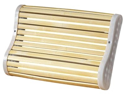 Saunakissen Bambus-Sauna-Kopfstütze, atmungsaktiv, entspannende Sauna-Nackenstütze, cooles Sommer-Zubehör for das Home-Gym-Spa-Zimmer(27cmx33cm)