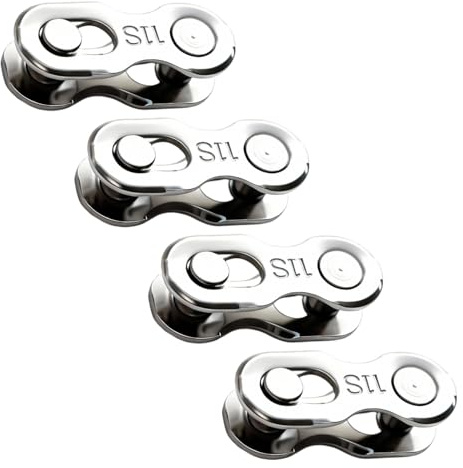 3 Pairs 11 Speed Chain Bicycle link 11 Speed Quick Link Set, Reusable Stainless Steel Connectors for Chain Road Bikes Mountain Bike Systems and Speed Use