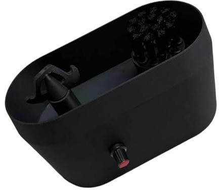 Krmoau Kit de Nettoyage pour Porte-Filtre à Café - Brosse et Bac de Nettoyage | Nettoyeur Automatique pour Bac à Marc | pour Systèmes 51 53 58 mm Entretien Quotidien Maison Bureau Extraction